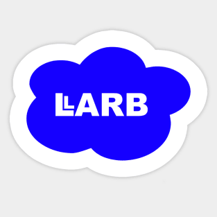 Blue LARB Studios Cloud | LARB Studios & Abelia Rose Sticker